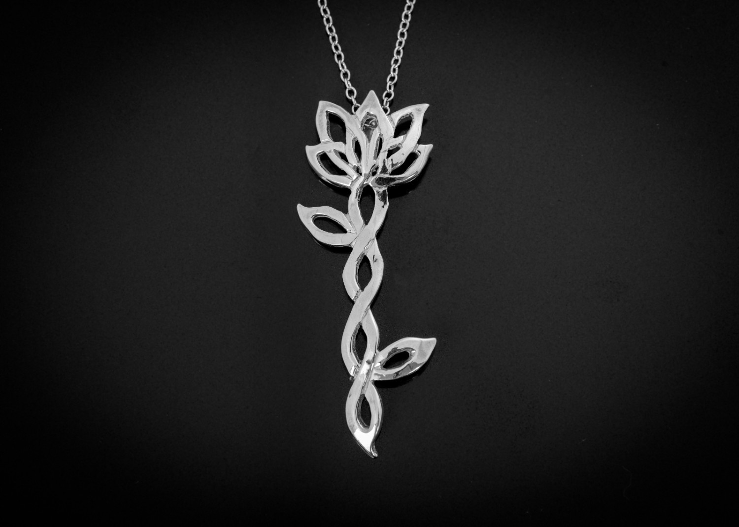 Rose Pendant (Silver)