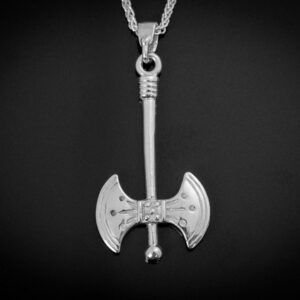 Viking Axe Pendant Silver