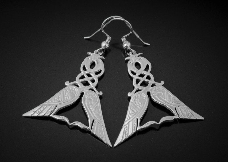 Love Birds Earrings - Silver